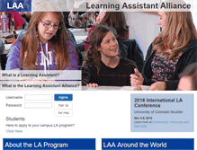 Tablet Screenshot of learningassistantalliance.org